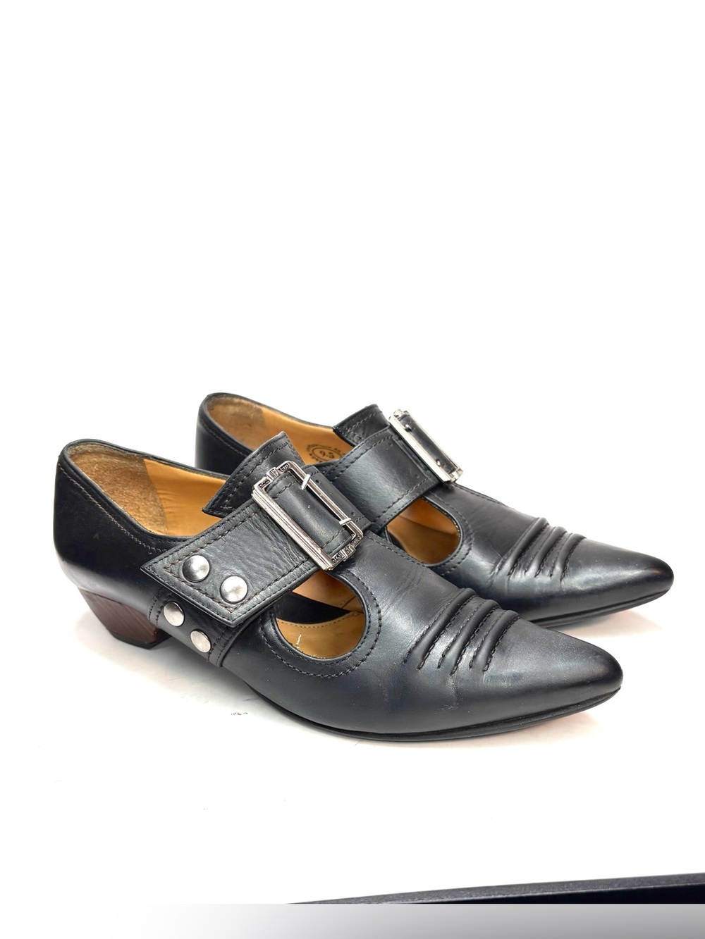 John Fluevog Black Leather Buckled Truth Pilgrim | 9.5 - Picture 7 of 12